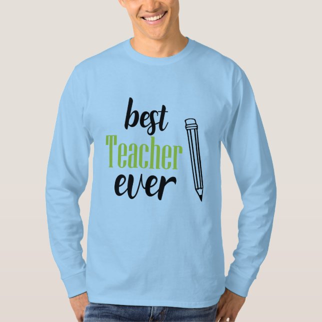 Bästa lärare någonsin t shirt (Framsida)