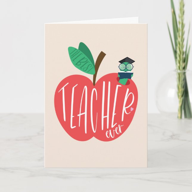 Bästa lärare någonsin, Tack för läraruppskattning (Framsida)