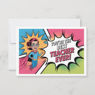 Bästa lärare någonsin tack kort