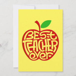 Bästa lärare någonsin tack kort