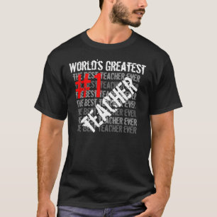 Bästa lärare någonsin Världsmästare Teache #1 T-shirt