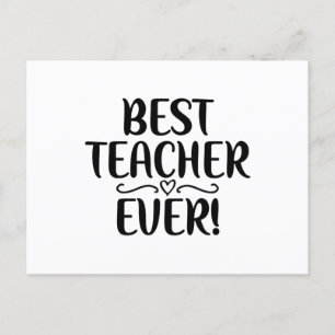 Bästa lärare någonsin vykort
