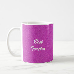 Bästa lärare, Tack, Namn, Shock rosa Kaffemugg