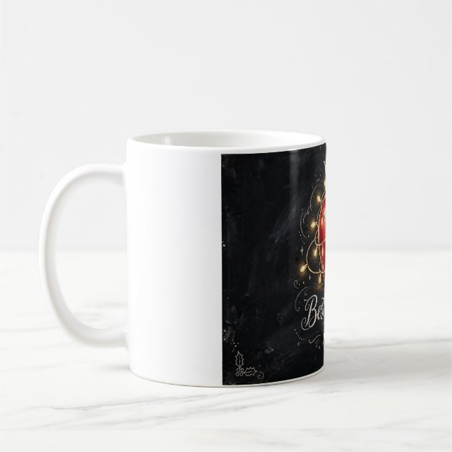 Bästa läraren — juläpple-mugg kaffemugg (Vänster)