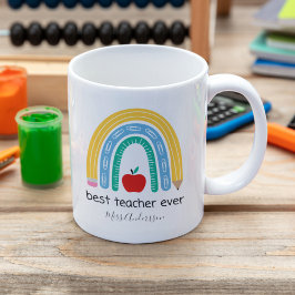 Bästa läraren någonsin Personlig lärarepresent Kaffemugg