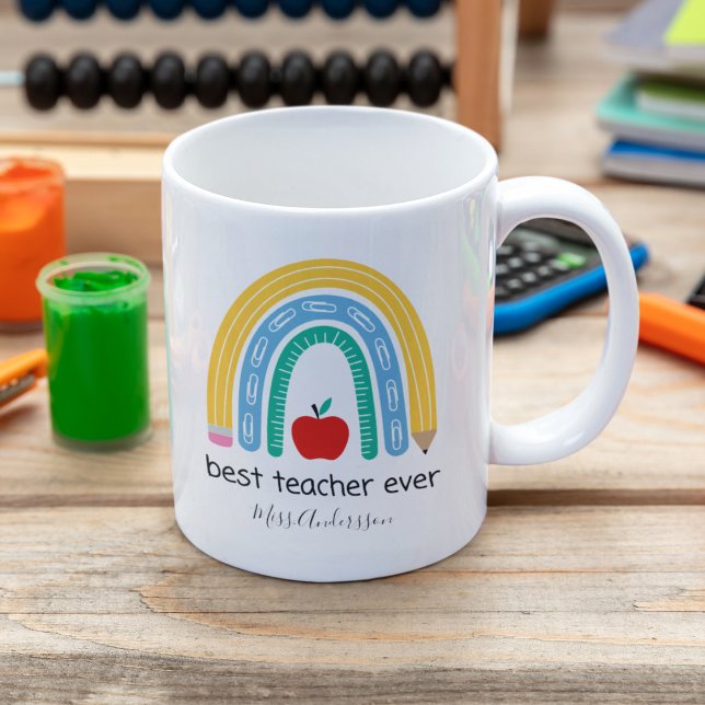 Bästa läraren någonsin Personlig lärarepresent Kaffemugg (Skapare uppladdad)