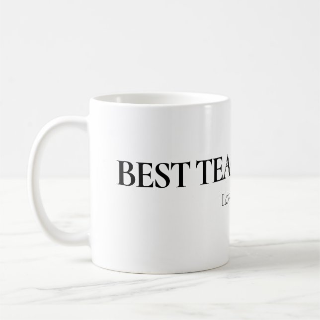 Bästa läraren någonsin Personlig mugg (Vänster)