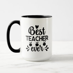 Bästa läraren någonsin Wordart Mugg