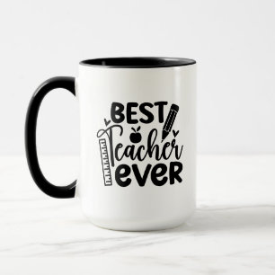 Bästa läraren någonsin Wordart Mugg