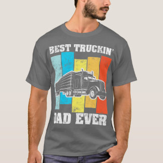 Bästa lastbilschauffören pappa någonsin Big Rig Se T Shirt