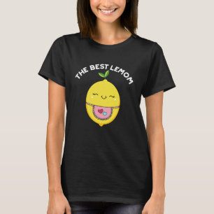 Bästa Lemom Funny Lemon Pun-Mörken BG T Shirt
