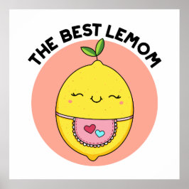 Bästa Lemom Funny Lemon Pun Poster
