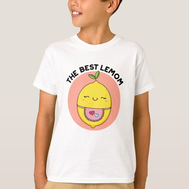 Bästa Lemom Funny Lemon Pun T Shirt (Framsida)