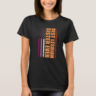 Bästa Lesbisk-syster någonsin LGB Lesbisk Gay prid T Shirt