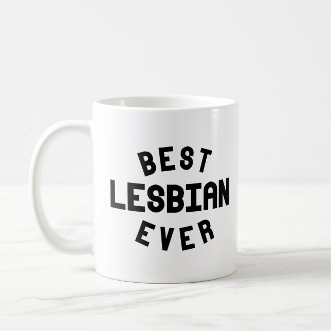Bästa lesbiska någonsin kaffemugg (Vänster)