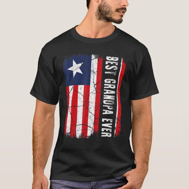Bästa liberianska farfar Aldriia Liberia Grandpa F T Shirt (Framsida)
