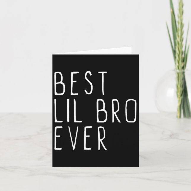 Bästa lilla bror någonsin Cool lillebror  Kort (Framsida)