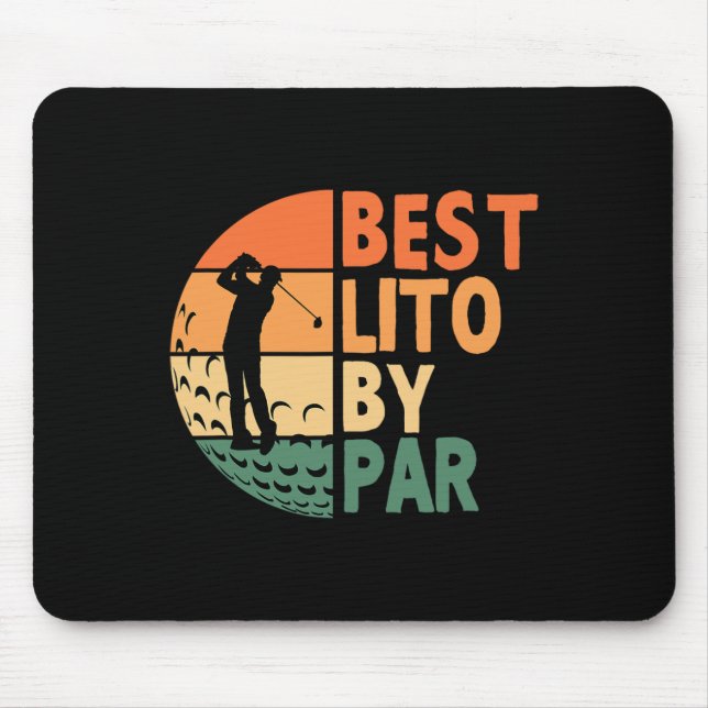 Bästa Lito By Par Golfning Rolig Golf Golfare  Musmatta (Framsidan)