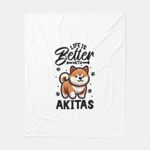 Bästa liv för Akita Fleecefilt