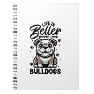 Bästa liv för Bulldog Anteckningsbok