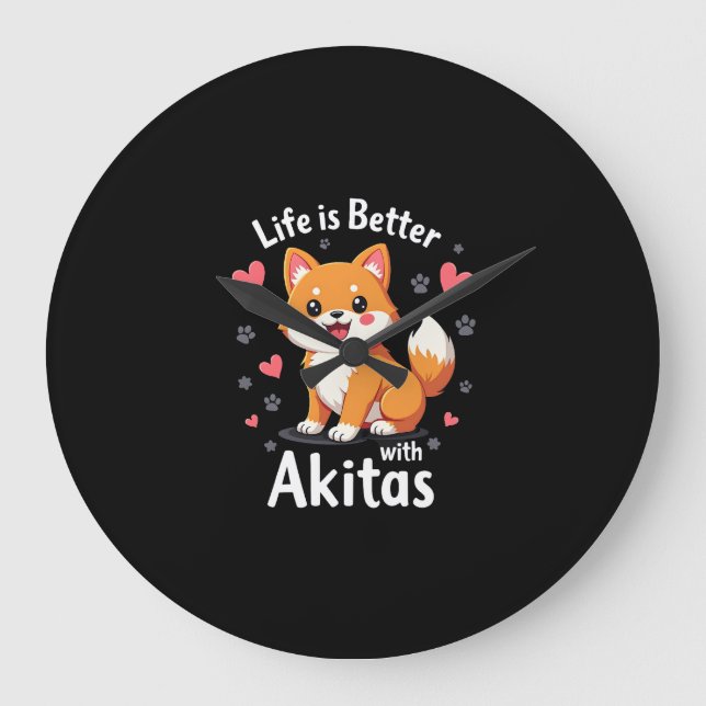 Bästa liv med Akita Tanktop Stor Klocka (Framsida)