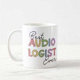 Bästa ljudlogen någonsin Doktor i Audiologigåvor Kaffemugg