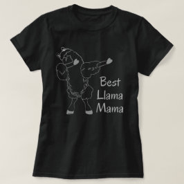 BÄSTA LLAMA MAMMA lustig mors dag-presentidé T Shirt