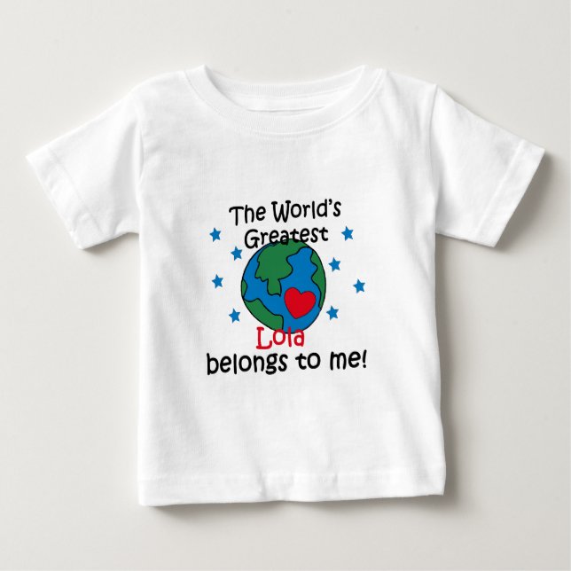 Bästa Lola-Tillhör för mig T-shirt (Framsida)