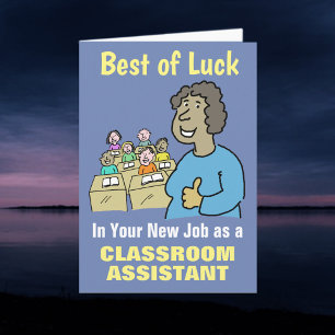 Bästa Lycka önskas i ditt nya jobb som klassrumsas Kort