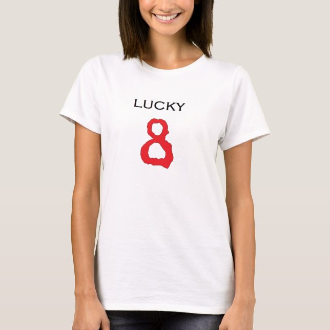 bästa lycklig spagetti 8 t-shirt (Framsida)