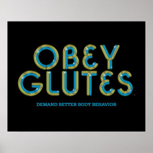 BÄSTA lyda Glutes Poster