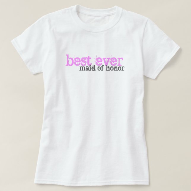 Bästa Maid of honor T Shirt (Design framsida)