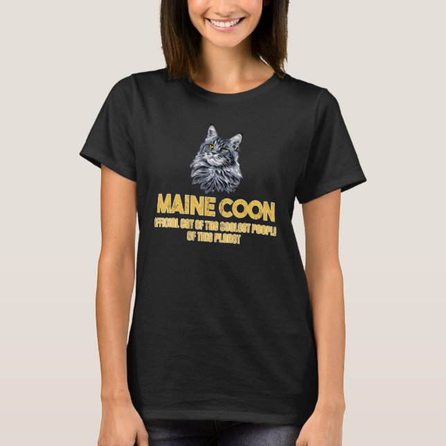 Bästa maine Coon Cat T Shirt (Framsida)