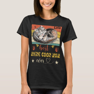 Bästa maine Coon Mamma Allnyfunny Cat Mamma Cat Mo T Shirt
