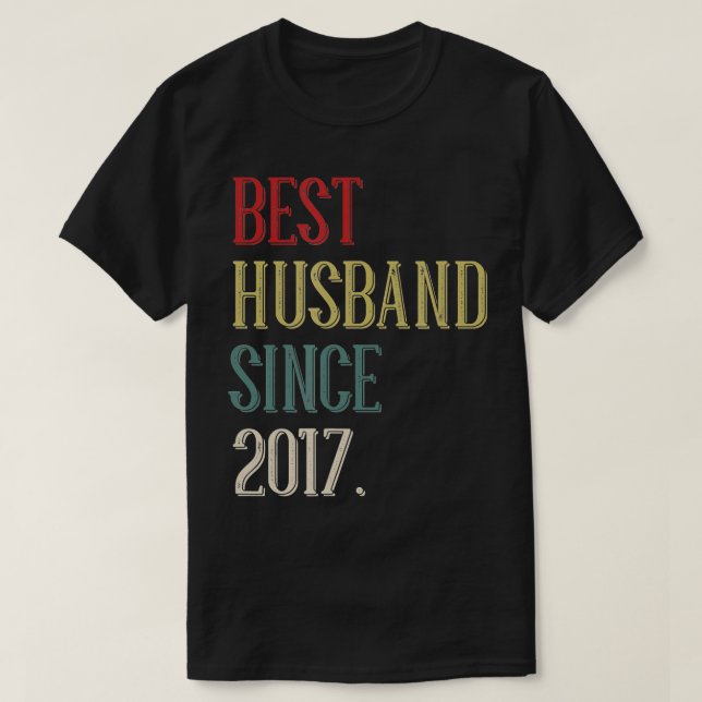 Bästa Make 2017 - femårsdagen Bröllop T Shirt (Design framsida)