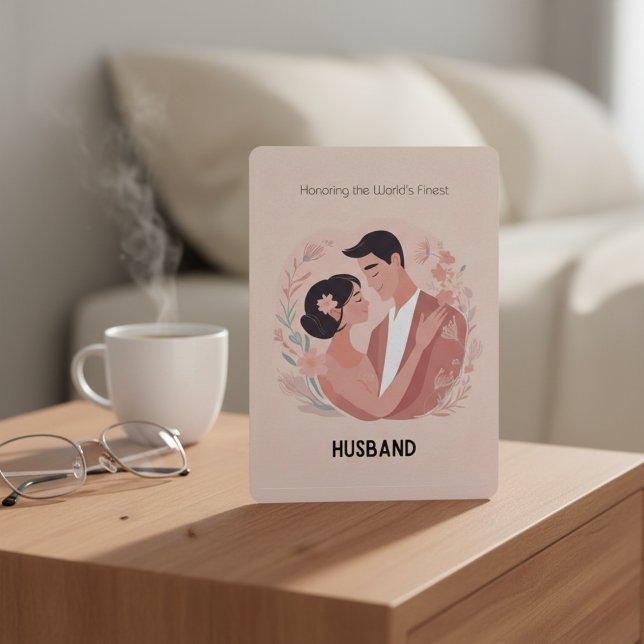 "Bästa Make"-kortet för Mysiga Kärlek Julkort (Because he deserves a little extra love.)