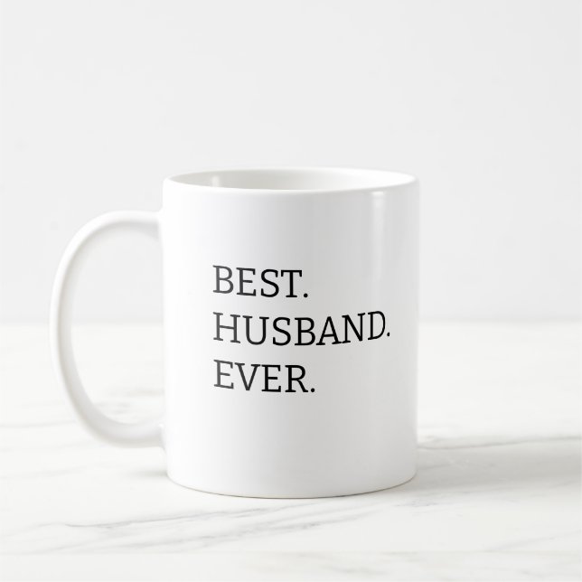 Bästa. Make. Någonsin. mugg till make, bröllop (Vänster)
