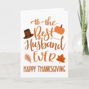 Bästa Make någonsin-Thanksgivingen i Orange Kort