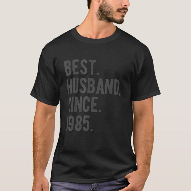Bästa Make sedan 1985 37 Bröllop-årsdagen för T Shirt (Framsida)