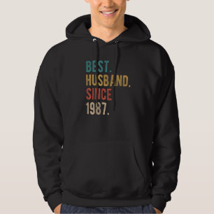 Bästa Make sedan 1987 35en Bröllop-årsdagen F Hoodie