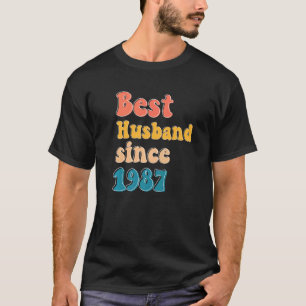 Bästa make sedan 1987 bröllop-årsdagen för manar m t shirt