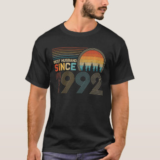 Bästa Make sedan 1992 Cute 30th Bröllop Annivers T Shirt