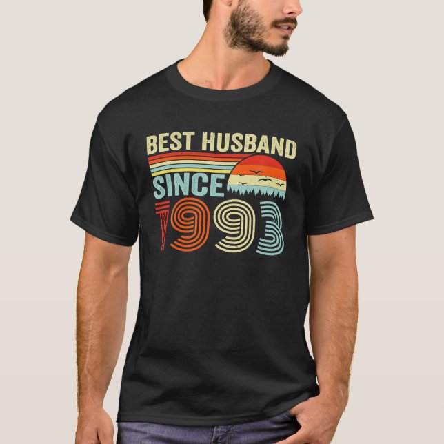 Bästa Make sedan 1993, 29:e Bröllop-årsdagen T Shirt (Framsida)
