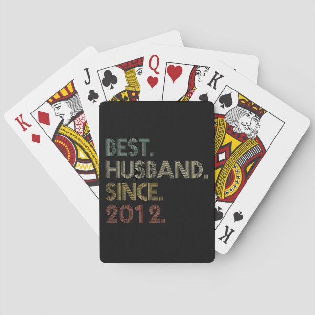 Bästa Make sedan 2012 Epic Couple Bröllop Casinokort (Baksidan)