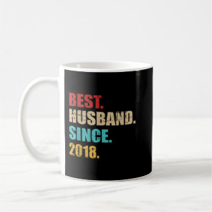 Bästa make sedan 2018 Fjärde bröllop-årsdagen Kaffemugg