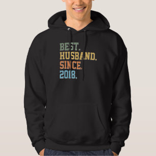 Bästa Make sedan 2018: Married Man Pappa Anniversa Hoodie