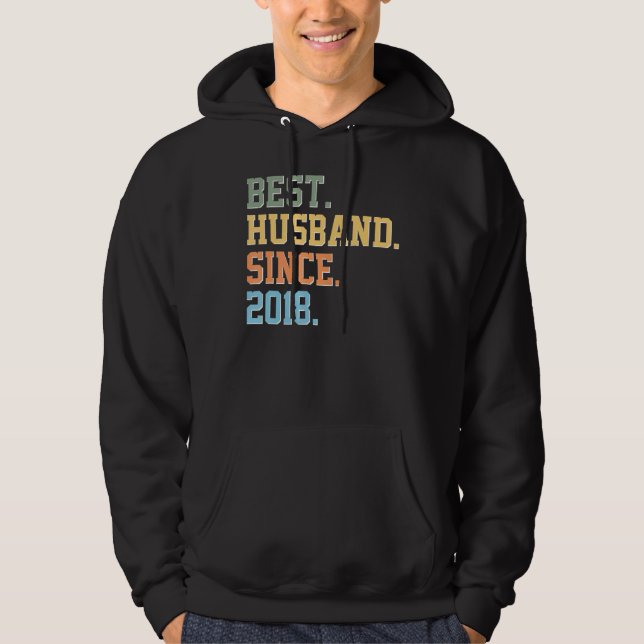 Bästa Make sedan 2018: Married Man Pappa Anniversa Hoodie (Framsida)