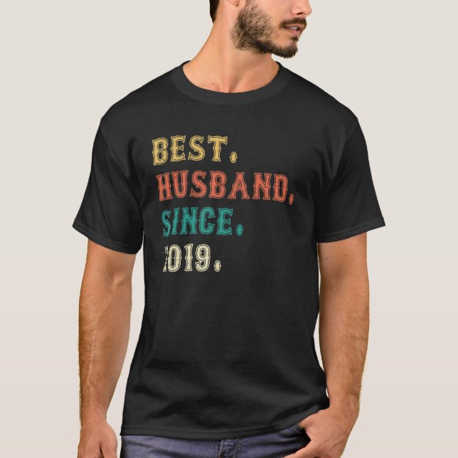 Bästa Make sedan 2019 3:e Bröllop-årsdagen 3 T Shirt (Framsida)
