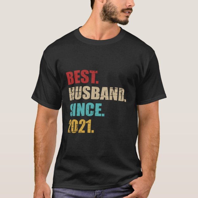 Bästa Make sedan 2021 för 2:a Bröllop-alleriet T Shirt (Framsida)