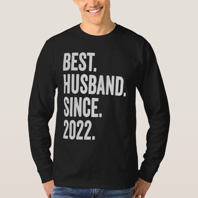 Bästa make sedan 2022 1-års bröllopsdag t shirt (Framsida)